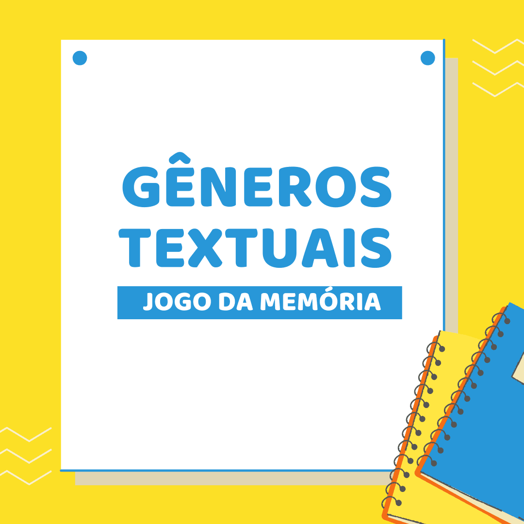 Jogo da memória gêneros textuais Palavra Chave Aulas