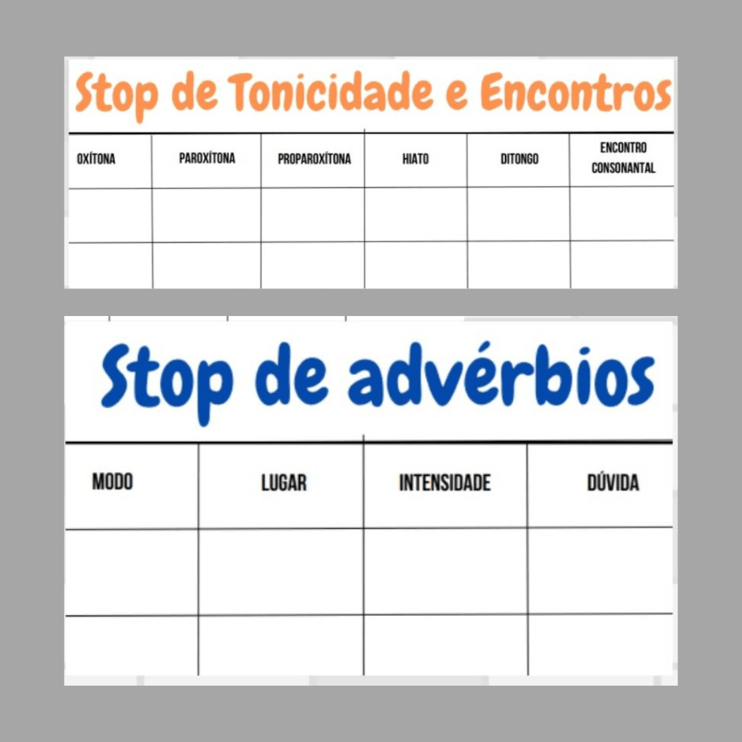 Stop: advérbios