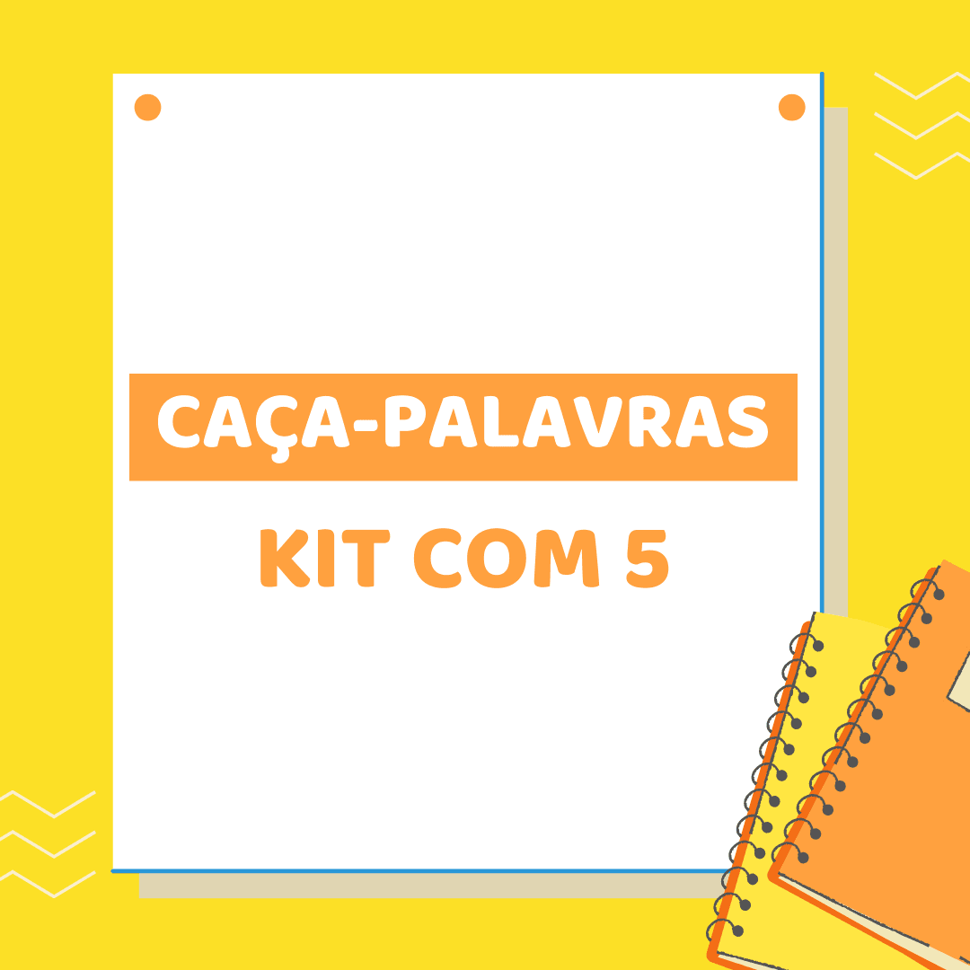 Kit com 5 Caça-palavras