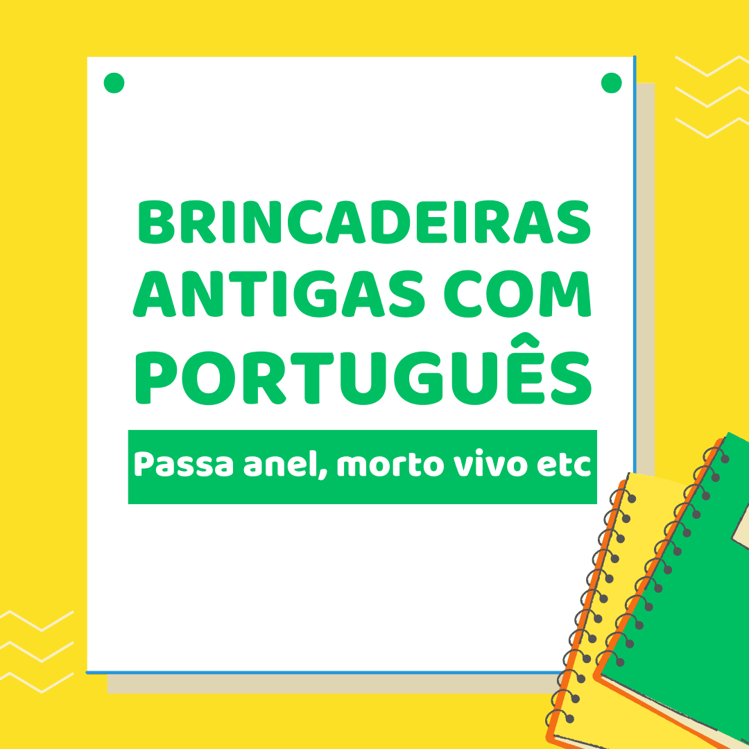 Kit 10 brincadeiras antigas com Português